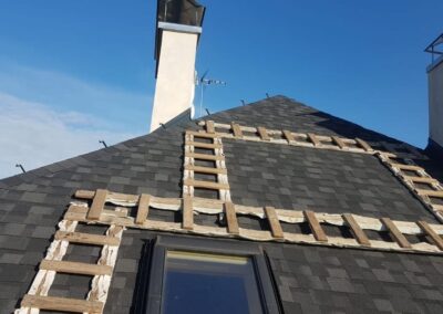 Střecha s dožilým asfaltovým šindelem - Pyšely